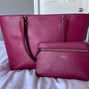 Kate Spade Tote Purse with matching wristlet